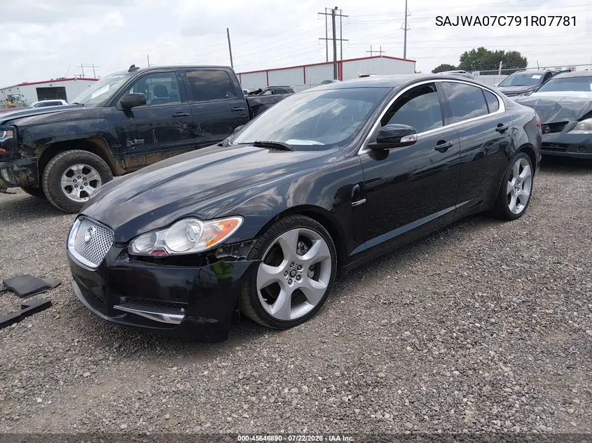 2009 Jaguar Xf Supercharged VIN: SAJWA07C791R07781 Lot: 45646890