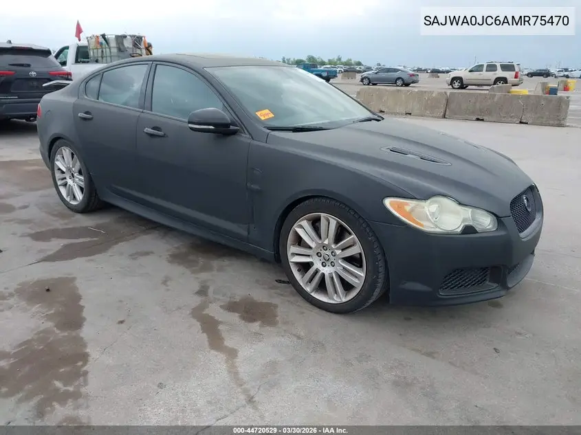 2010 Jaguar Xf Xfr VIN: SAJWA0JC6AMR75470 Lot: 44720529