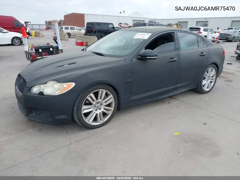 2010 Jaguar Xf Xfr VIN: SAJWA0JC6AMR75470 Lot: 44720529