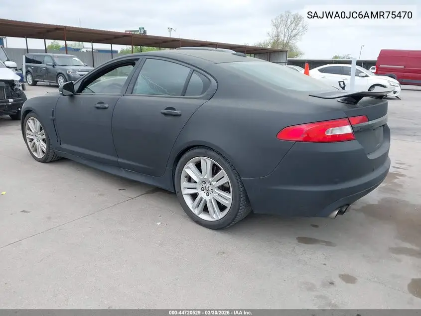 2010 Jaguar Xf Xfr VIN: SAJWA0JC6AMR75470 Lot: 44720529