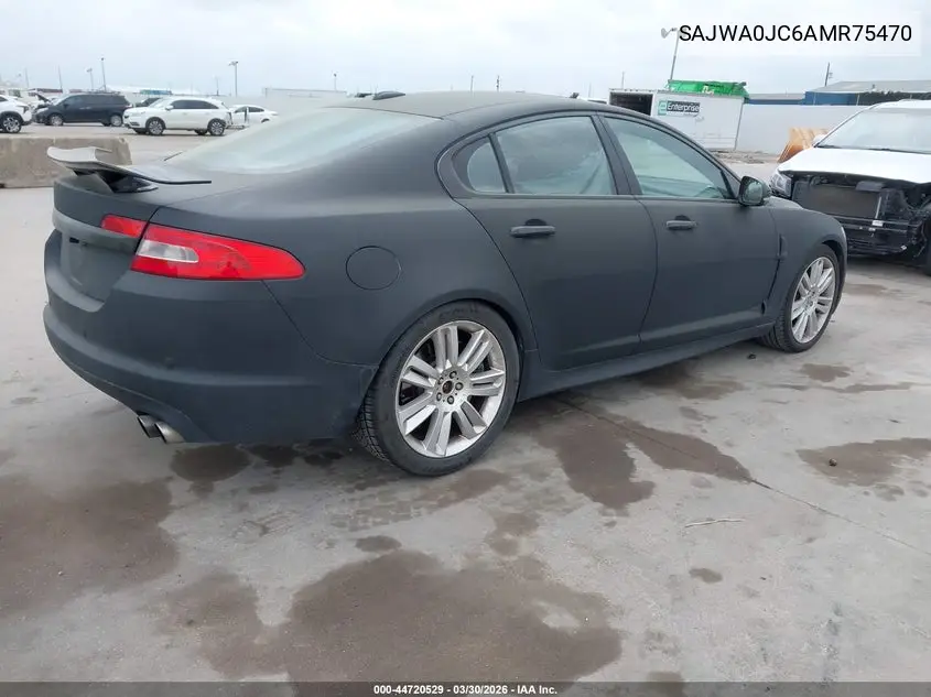 2010 Jaguar Xf Xfr VIN: SAJWA0JC6AMR75470 Lot: 44720529