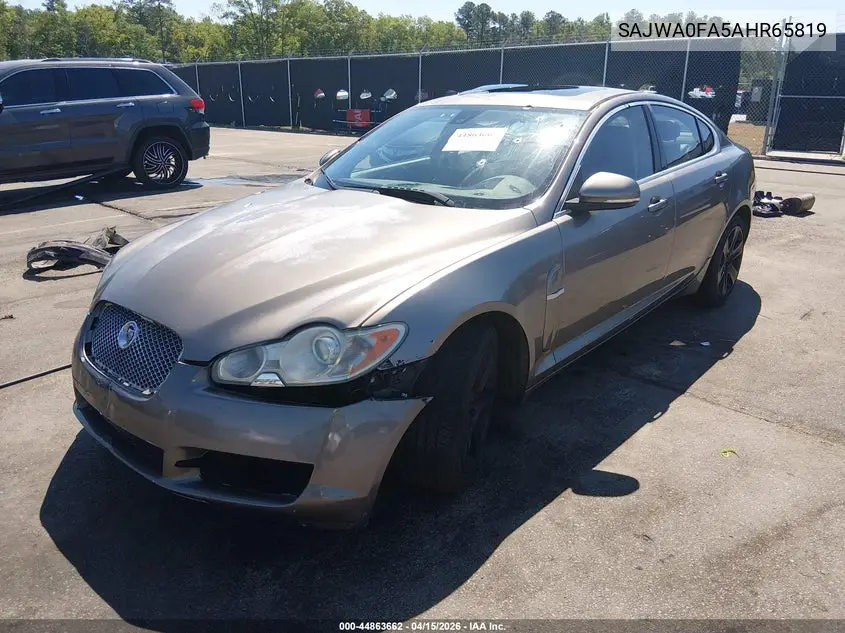 2010 Jaguar Xf VIN: SAJWA0FA5AHR65819 Lot: 44863662