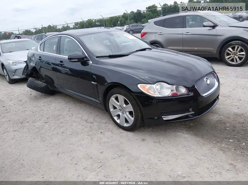 2010 Jaguar Xf VIN: SAJWA0FA1AHR65915 Lot: 45243937