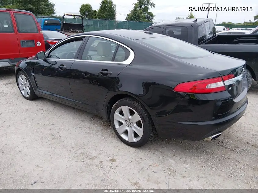 2010 Jaguar Xf VIN: SAJWA0FA1AHR65915 Lot: 45243937