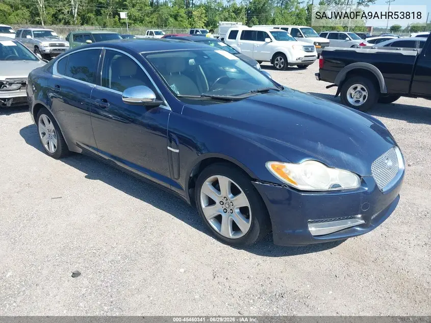 2010 Jaguar Xf VIN: SAJWA0FA9AHR53818 Lot: 45460341