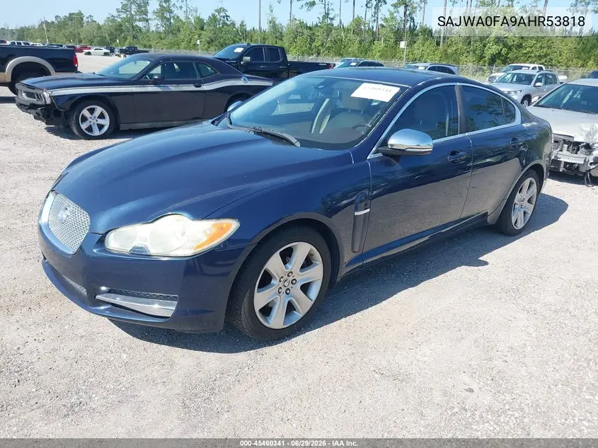 2010 Jaguar Xf VIN: SAJWA0FA9AHR53818 Lot: 45460341