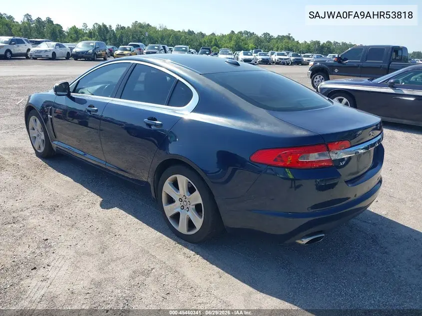 2010 Jaguar Xf VIN: SAJWA0FA9AHR53818 Lot: 45460341