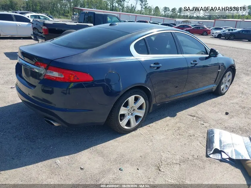 2010 Jaguar Xf VIN: SAJWA0FA9AHR53818 Lot: 45460341