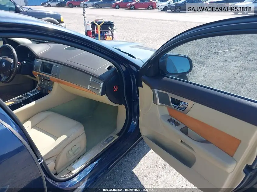 2010 Jaguar Xf VIN: SAJWA0FA9AHR53818 Lot: 45460341