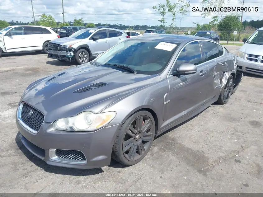 2011 Jaguar Xf Xfr VIN: SAJWA0JC2BMR90615 Lot: 45181241