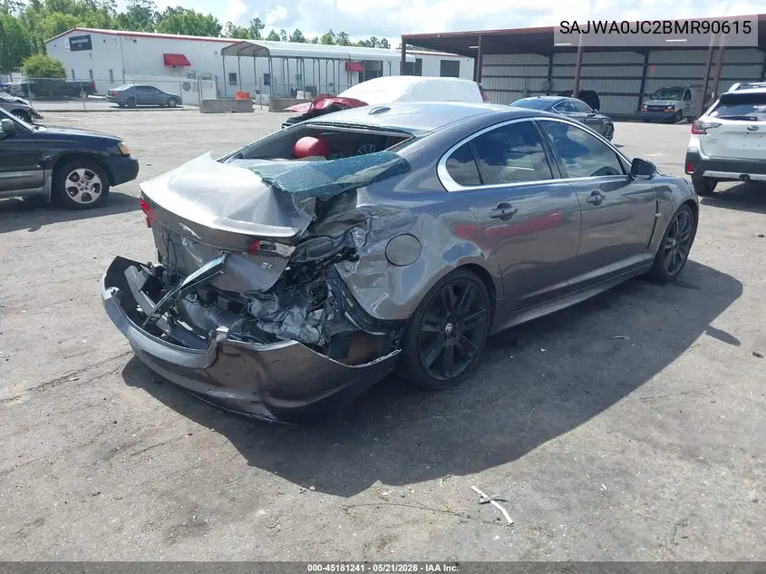 2011 Jaguar Xf Xfr VIN: SAJWA0JC2BMR90615 Lot: 45181241