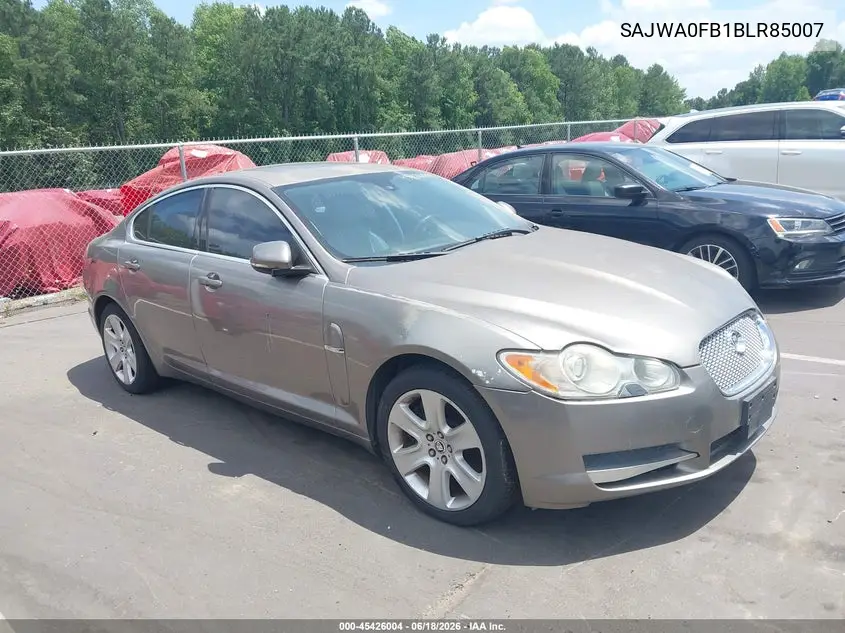 2011 Jaguar Xf VIN: SAJWA0FB1BLR85007 Lot: 45426004