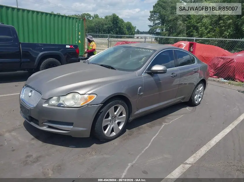 2011 Jaguar Xf VIN: SAJWA0FB1BLR85007 Lot: 45426004