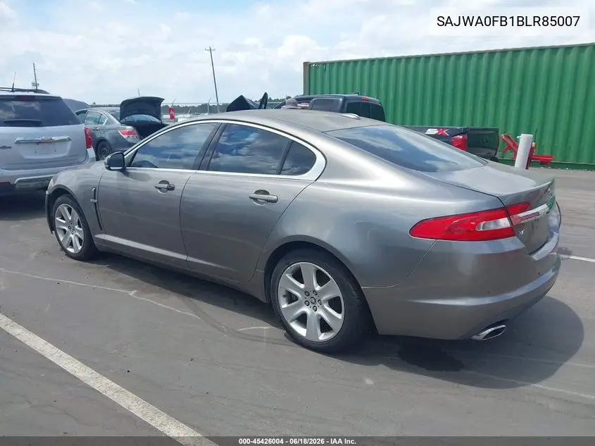 2011 Jaguar Xf VIN: SAJWA0FB1BLR85007 Lot: 45426004