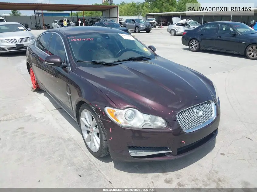 2011 Jaguar Xf Premium VIN: SAJWA0GBXBLR81469 Lot: 45484439
