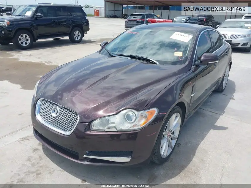 2011 Jaguar Xf Premium VIN: SAJWA0GBXBLR81469 Lot: 45484439