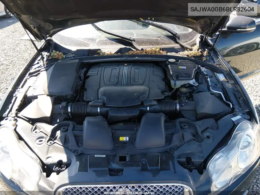 2011 Jaguar Xf Premium VIN: SAJWA0GB6BLR82604 Lot: 45588230