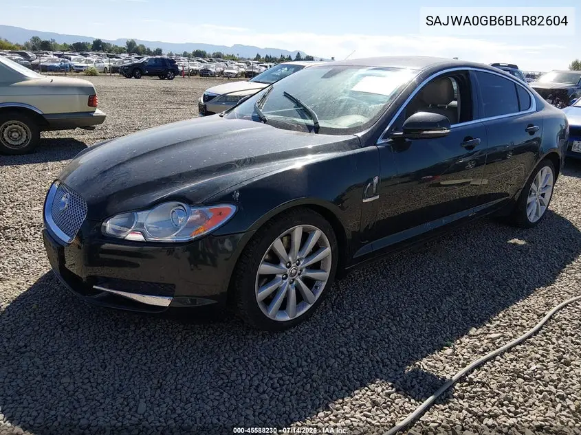 2011 Jaguar Xf Premium VIN: SAJWA0GB6BLR82604 Lot: 45588230