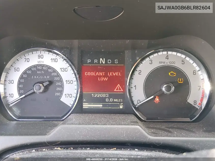 2011 Jaguar Xf Premium VIN: SAJWA0GB6BLR82604 Lot: 45588230