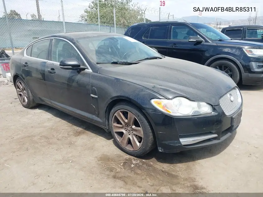 2011 Jaguar Xf VIN: SAJWA0FB4BLR85311 Lot: 45685798