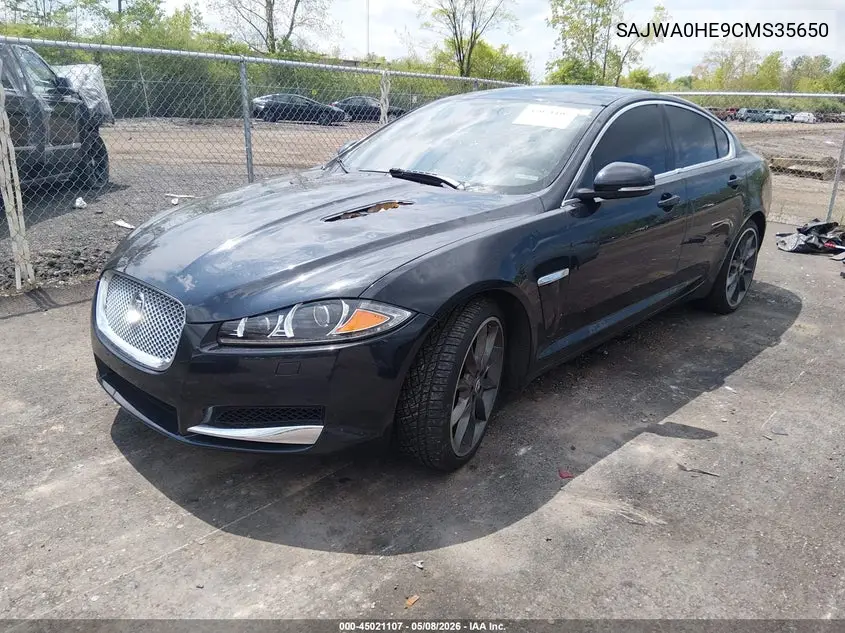 2012 Jaguar Xf Supercharged VIN: SAJWA0HE9CMS35650 Lot: 45021107