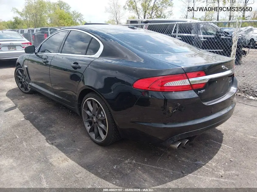 2012 Jaguar Xf Supercharged VIN: SAJWA0HE9CMS35650 Lot: 45021107