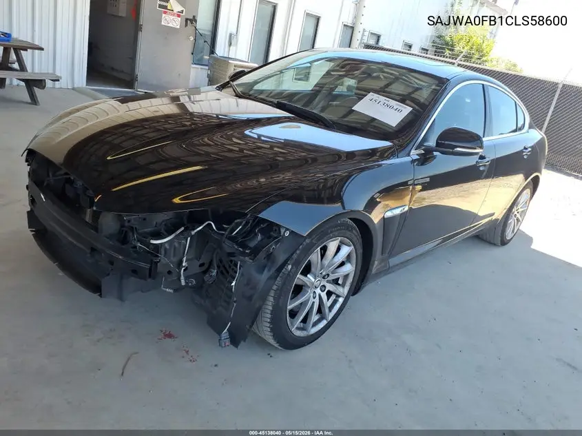 2012 Jaguar Xf VIN: SAJWA0FB1CLS58600 Lot: 45138040