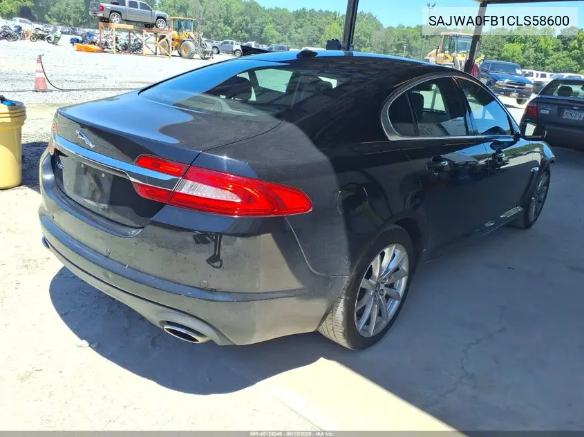 2012 Jaguar Xf VIN: SAJWA0FB1CLS58600 Lot: 45138040