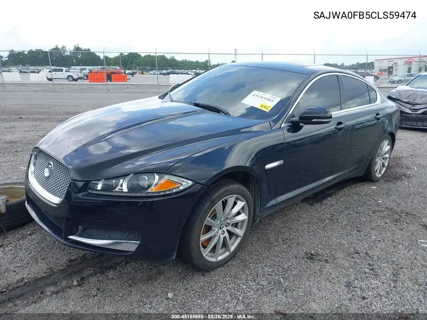 2012 Jaguar Xf VIN: SAJWA0FB5CLS59474 Lot: 45185985