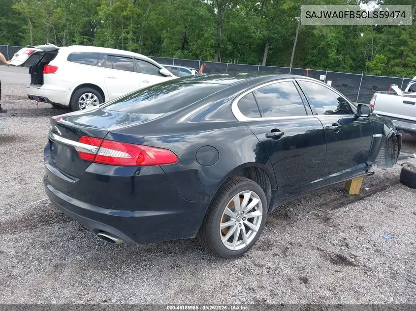 2012 Jaguar Xf VIN: SAJWA0FB5CLS59474 Lot: 45185985