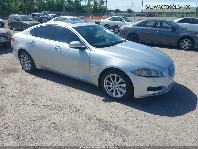 2012 Jaguar Xf VIN: SAJWA0FB9CLS41351 Lot: 45319725