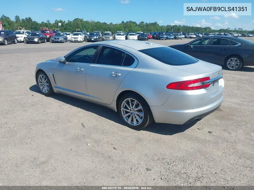 2012 Jaguar Xf VIN: SAJWA0FB9CLS41351 Lot: 45319725