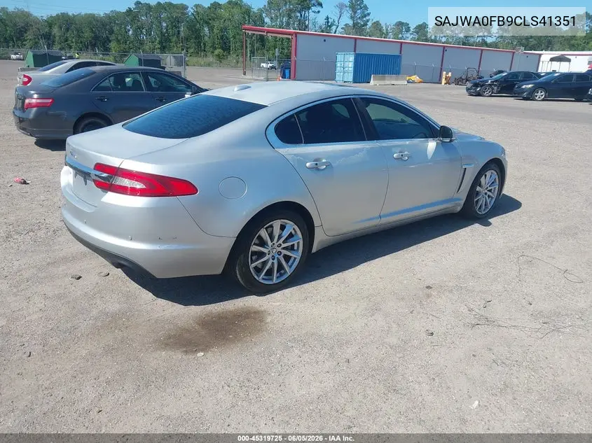 2012 Jaguar Xf VIN: SAJWA0FB9CLS41351 Lot: 45319725