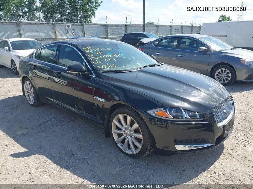 2013 Jaguar Xf VIN: SAJXJ0EF5D8U08060 Lot: 12645150
