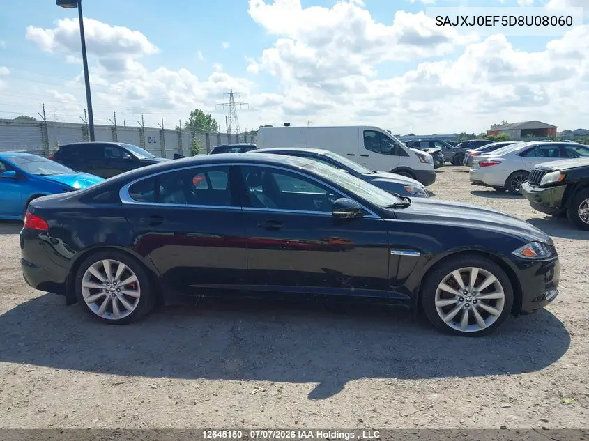 2013 Jaguar Xf VIN: SAJXJ0EF5D8U08060 Lot: 12645150