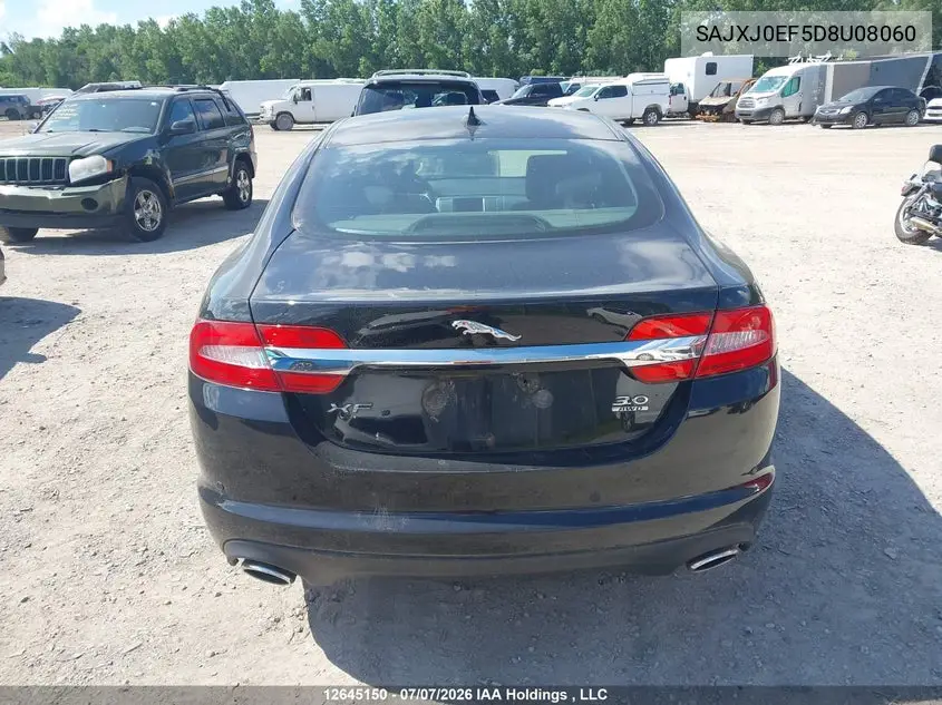 2013 Jaguar Xf VIN: SAJXJ0EF5D8U08060 Lot: 12645150