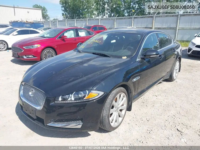 2013 Jaguar Xf VIN: SAJXJ0EF5D8U08060 Lot: 12645150