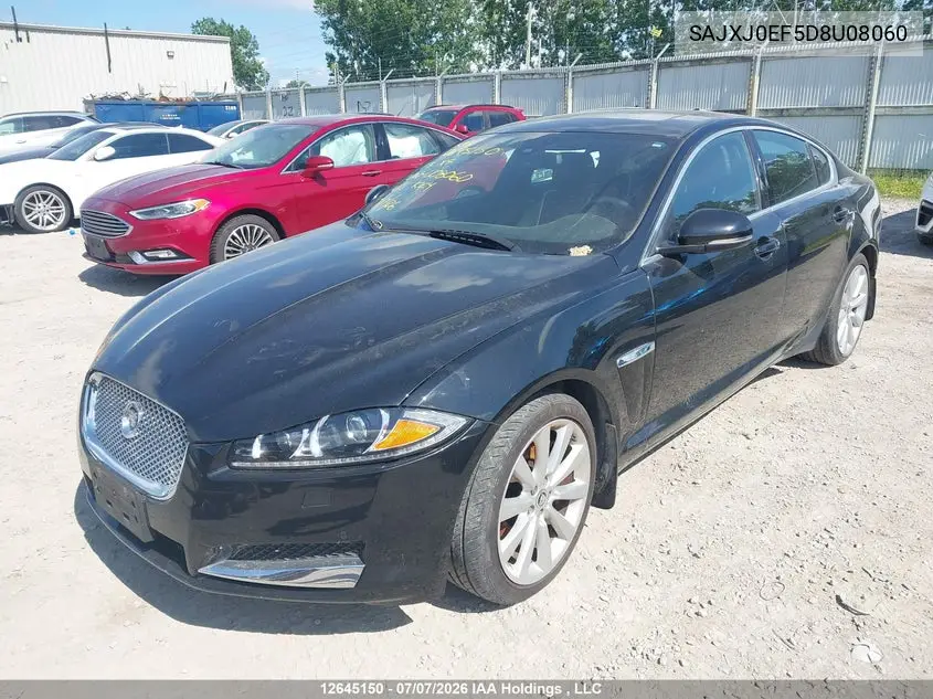 2013 Jaguar Xf VIN: SAJXJ0EF5D8U08060 Lot: 12645150