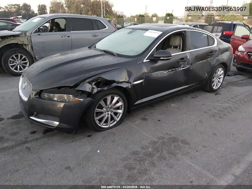 2013 Jaguar Xf I4 T VIN: SAJWA0ES3DPS63907 Lot: 44670135