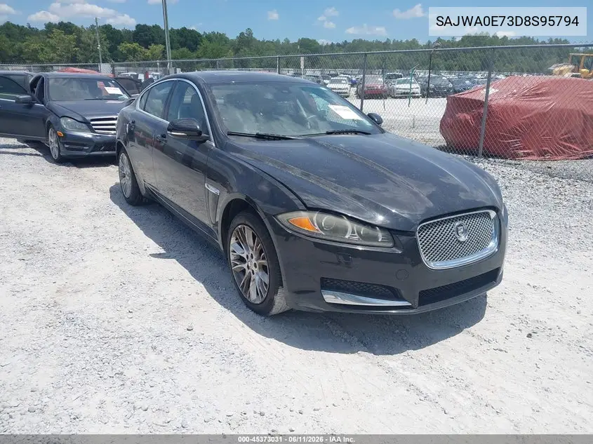 2013 Jaguar Xf V6 Sc VIN: SAJWA0E73D8S95794 Lot: 45373031