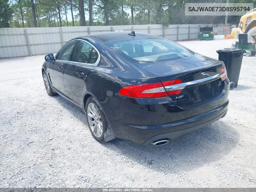 2013 Jaguar Xf V6 Sc VIN: SAJWA0E73D8S95794 Lot: 45373031