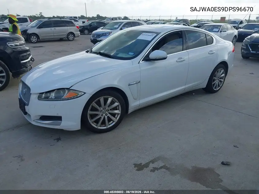 2013 Jaguar Xf I4 T VIN: SAJWA0ES9DPS96670 Lot: 45395603