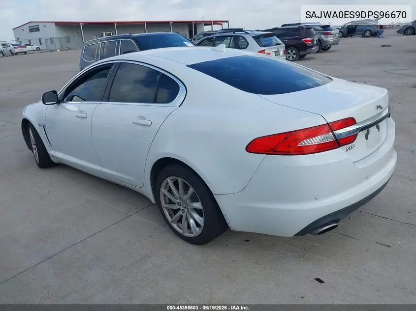 2013 Jaguar Xf I4 T VIN: SAJWA0ES9DPS96670 Lot: 45395603