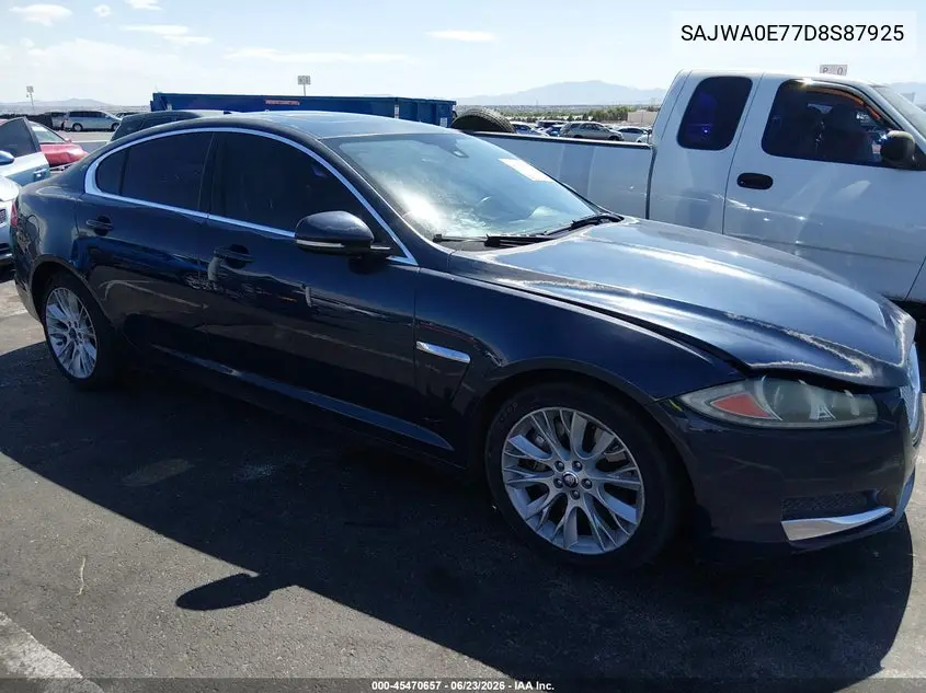 2013 Jaguar Xf V6 Sc VIN: SAJWA0E77D8S87925 Lot: 45470657
