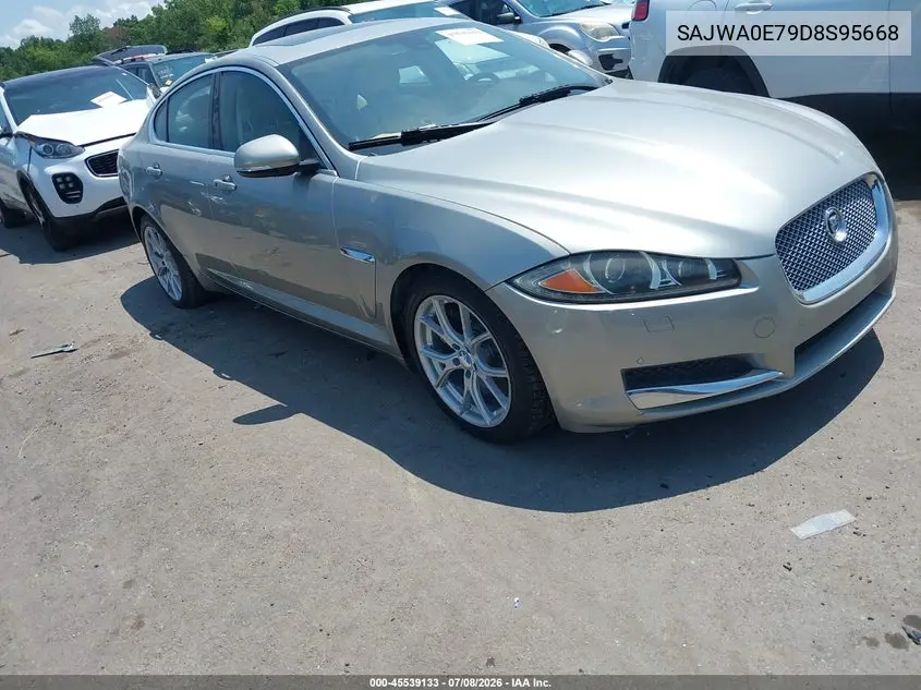 2013 Jaguar Xf V6 Sc VIN: SAJWA0E79D8S95668 Lot: 45539133