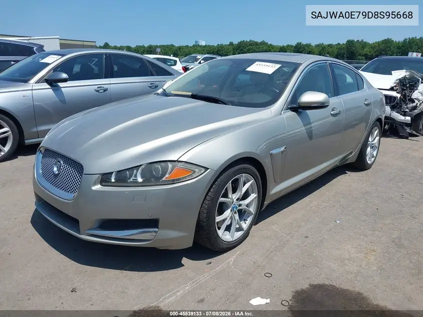 2013 Jaguar Xf V6 Sc VIN: SAJWA0E79D8S95668 Lot: 45539133