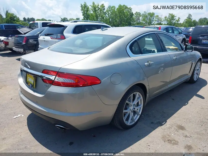 2013 Jaguar Xf V6 Sc VIN: SAJWA0E79D8S95668 Lot: 45539133