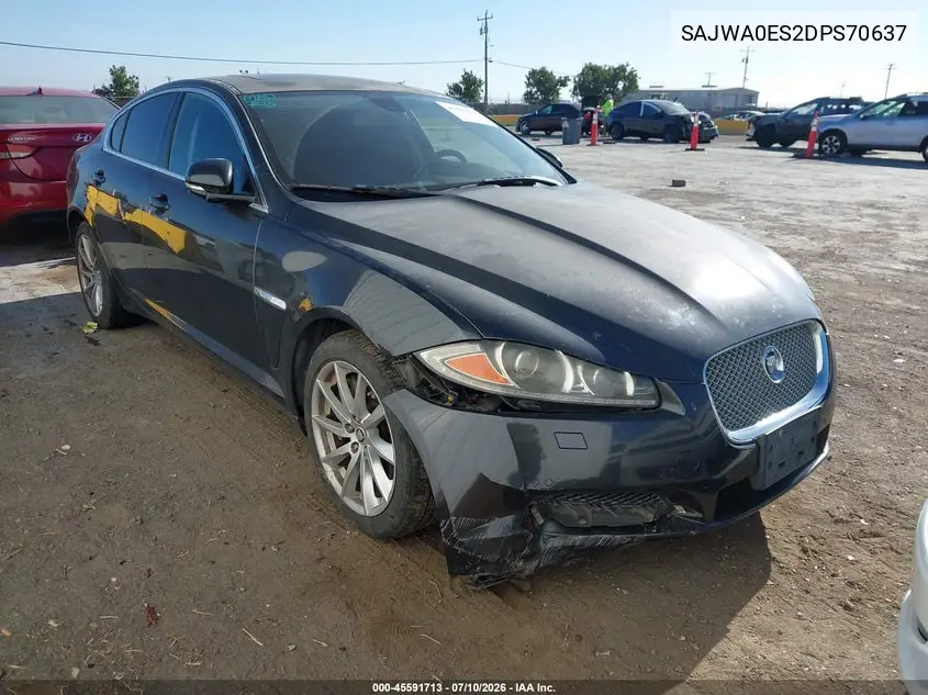 2013 Jaguar Xf I4 T VIN: SAJWA0ES2DPS70637 Lot: 45591713