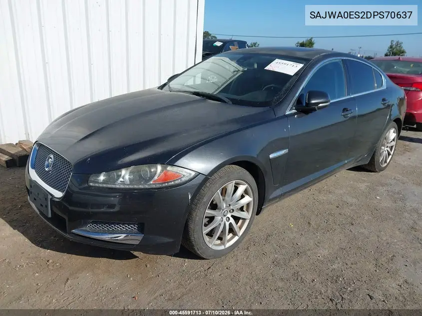 2013 Jaguar Xf I4 T VIN: SAJWA0ES2DPS70637 Lot: 45591713