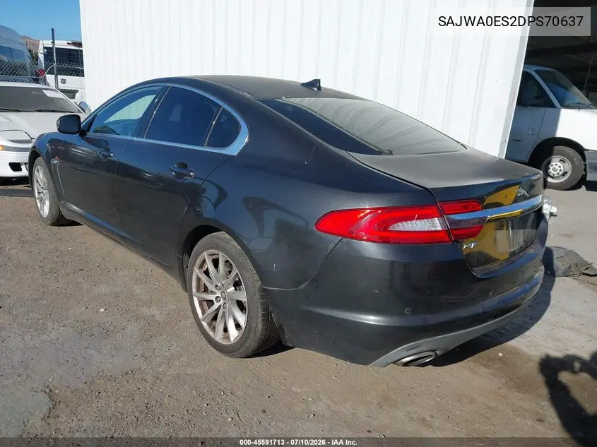 2013 Jaguar Xf I4 T VIN: SAJWA0ES2DPS70637 Lot: 45591713